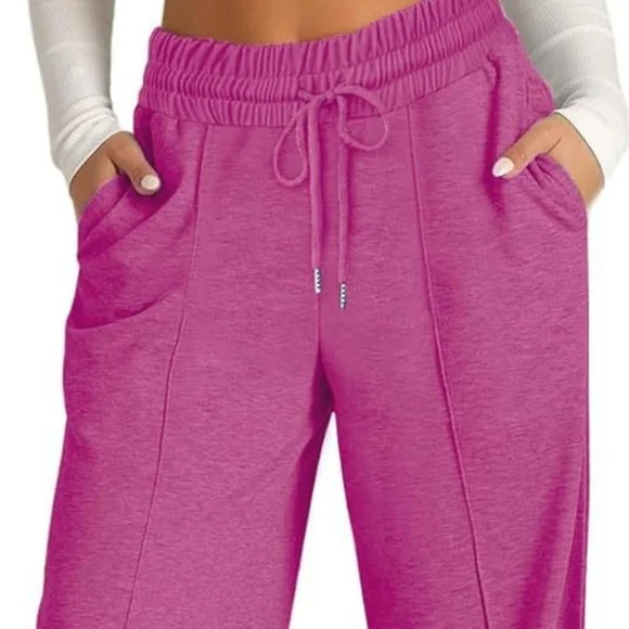 Women's Rose Wide Leg Drawstring Pants - Picture 2 of 6